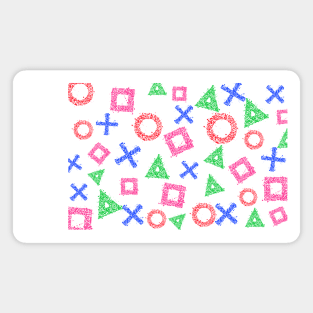 Gamer Pattern PS Symbols Magnet